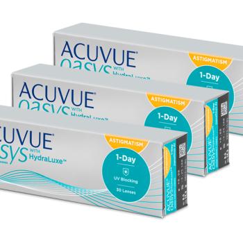 Acuvue Oasys 1-Day with HydraLuxe for Astigmatism (90 lencse) kép