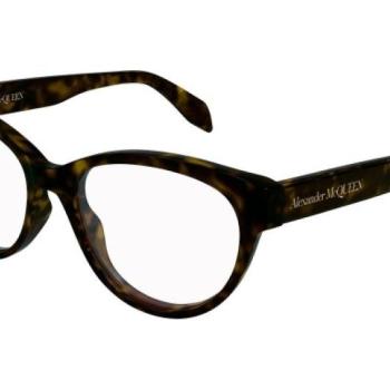 Alexander McQueen AM0359O 002 ONE SIZE (52) Havana Férfi Dioptriás szemüvegek kép