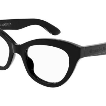 Alexander McQueen AM0395O 001 ONE SIZE (52) Fekete Férfi Dioptriás szemüvegek kép