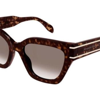 Alexander McQueen AM0398S 002 ONE SIZE (53) Havana Férfi Napszemüvegek kép