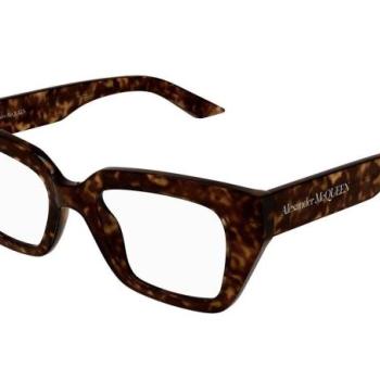 Alexander McQueen AM0453O 002 ONE SIZE (49) Havana Férfi Dioptriás szemüvegek kép