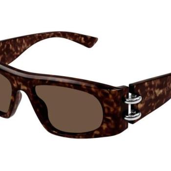 Alexander McQueen AM0471S 002 ONE SIZE (53) Havana Unisex Napszemüvegek kép