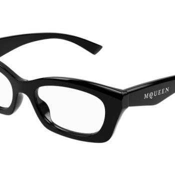 Alexander McQueen AM0474O 001 ONE SIZE (52) Fekete Férfi Dioptriás szemüvegek kép