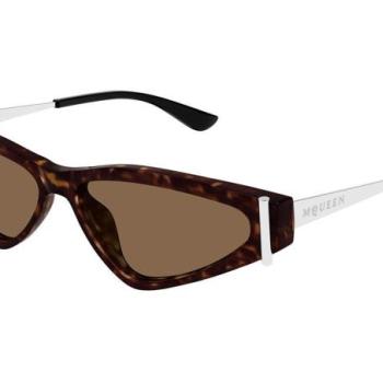Alexander McQueen AM0493S 002 ONE SIZE (57) Havana Férfi Napszemüvegek kép