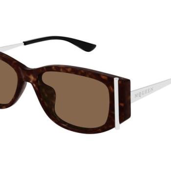 Alexander McQueen AM0494SA 002 ONE SIZE (55) Havana Férfi Napszemüvegek kép