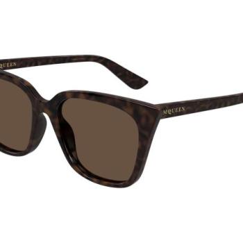 Alexander McQueen AM0556S 002 ONE SIZE (53) Havana Férfi Napszemüvegek kép