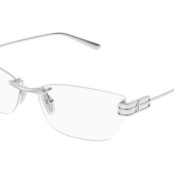 Balenciaga BB0490O 001 ONE SIZE (62) Ezüst Férfi Dioptriás szemüvegek kép