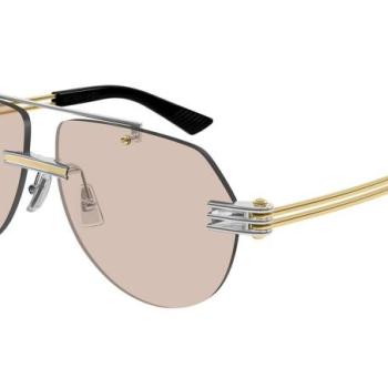 Bottega Veneta BV1342S 002 ONE SIZE (59) Ezüst Unisex Napszemüvegek kép