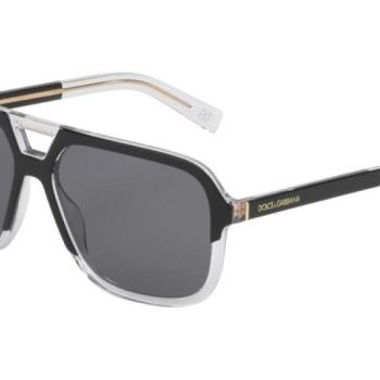 Dolce & Gabbana DG4354 501/81 Polarized M (58) Fekete Női Napszemüvegek kép