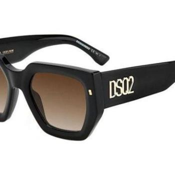 Dsquared2 D20031/S 2M2/HA ONE SIZE (53) Fekete Unisex Napszemüvegek kép