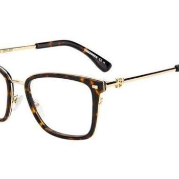 Dsquared2 D20038 086 ONE SIZE (53) Havana Férfi Dioptriás szemüvegek kép