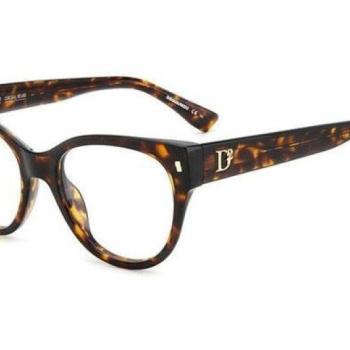 Dsquared2 D20069 086 ONE SIZE (52) Havana Férfi Dioptriás szemüvegek kép