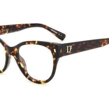 Dsquared2 D20069 581 ONE SIZE (52) Havana Férfi Dioptriás szemüvegek kép