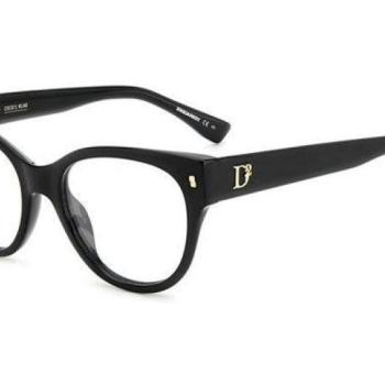 Dsquared2 D20069 807 ONE SIZE (52) Fekete Férfi Dioptriás szemüvegek kép