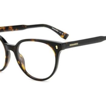 Dsquared2 D20082 086 ONE SIZE (52) Havana Férfi Dioptriás szemüvegek kép