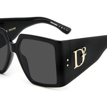 Dsquared2 D20096/S 807/IR ONE SIZE (56) Fekete Férfi Napszemüvegek kép
