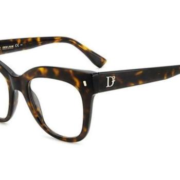 Dsquared2 D20098 086 ONE SIZE (51) Havana Férfi Dioptriás szemüvegek kép