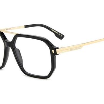 Dsquared2 D20123 2M2 ONE SIZE (56) Fekete Női Dioptriás szemüvegek kép