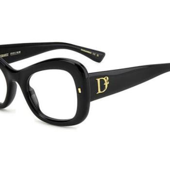 Dsquared2 D20138 807 ONE SIZE (52) Fekete Férfi Dioptriás szemüvegek kép