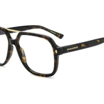 Dsquared2 D20145 086 ONE SIZE (57) Havana Női Dioptriás szemüvegek kép
