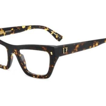 Dsquared2 D20153 086 ONE SIZE (52) Havana Férfi Dioptriás szemüvegek kép