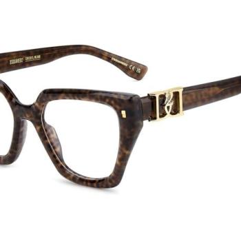 Dsquared2 D20186 086 ONE SIZE (53) Havana Férfi Dioptriás szemüvegek kép