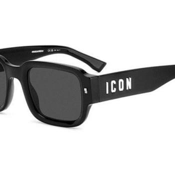 Dsquared2 ICON0009/S 807/IR ONE SIZE (50) Fekete Unisex Napszemüvegek kép