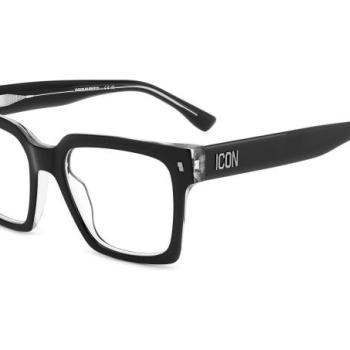 Dsquared2 ICON0019 7C5 ONE SIZE (52) Fekete Férfi Dioptriás szemüvegek kép