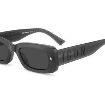 Dsquared2 ICON0020/S KB7/IR ONE SIZE (52) Szürke Unisex Napszemüvegek kép