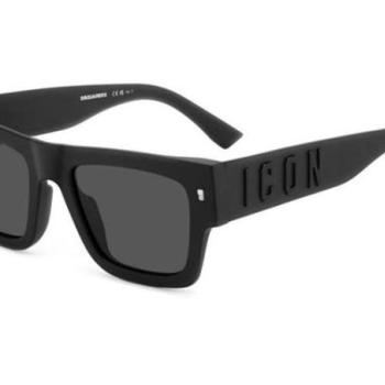 Dsquared2 ICON0021/S 003/IR ONE SIZE (52) Fekete Unisex Napszemüvegek kép