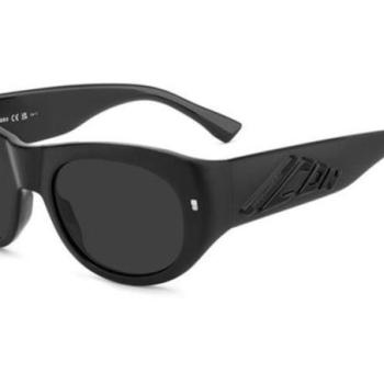 Dsquared2 ICON0028/S 003/IR ONE SIZE (55) Fekete Unisex Napszemüvegek kép