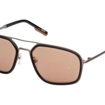 Ermenegildo Zegna EZ0163 12G ONE SIZE (58) Szürke Női Napszemüvegek kép