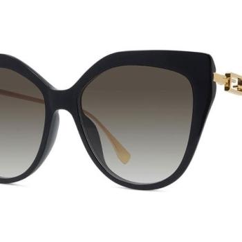 FENDI Baguette Brown Cat Eye Sunglasses ONE SIZE (57) Fekete Férfi Napszemüvegek kép