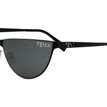 FENDI Cut Out Black Cat Eye Sunglasses ONE SIZE (62) Fekete Férfi Napszemüvegek kép