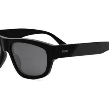 FENDI Diagonal Black Geometric Sunglasses ONE SIZE (56) Fekete Női Napszemüvegek kép