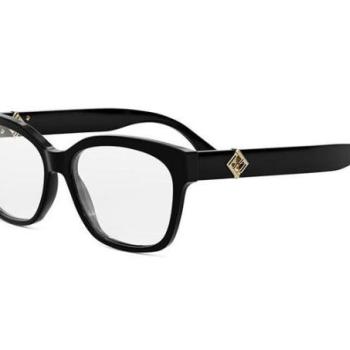 FENDI Diamonds Black Square Eyeglasses ONE SIZE (56) Fekete Férfi Dioptriás szemüvegek kép
