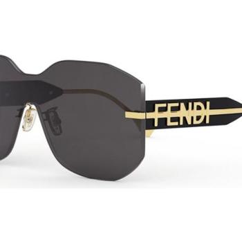 FENDI Fendigraphy Grey Geometric Sunglasses L (99) Fekete Férfi Napszemüvegek kép