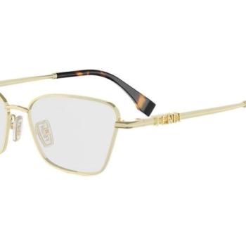 FENDI Fendigraphy Yellow Cat Eye Eyeglasses ONE SIZE (54) Arany Unisex Dioptriás szemüvegek kép
