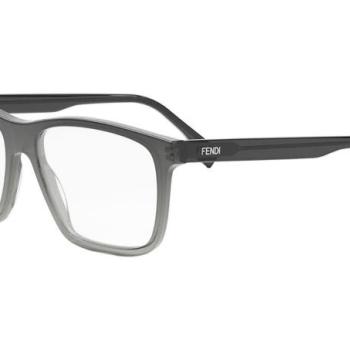 FENDI Fine Grey Rectangular Eyeglasses L (57) Szürke Női Dioptriás szemüvegek kép