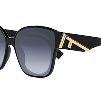 FENDI First Black Square Sunglasses ONE SIZE (63) Fekete Férfi Napszemüvegek kép