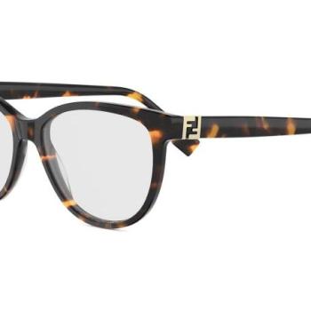FENDI Forever Havana Round Eyeglasses ONE SIZE (55) Havana Unisex Dioptriás szemüvegek kép