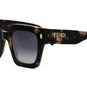 FENDI Roma Havana Square Sunglasses ONE SIZE (50) Havana Férfi Napszemüvegek kép