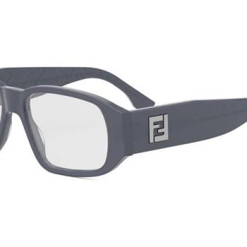 FENDI Squared Grey Rectangular Eyeglasses ONE SIZE (54) Szürke Női Dioptriás szemüvegek kép