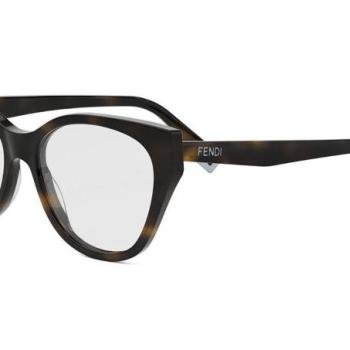 FENDI Way Havana Pantos Eyeglasses ONE SIZE (54) Havana Férfi Dioptriás szemüvegek kép