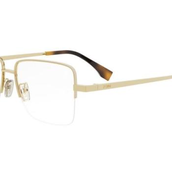 FENDI Yellow Square Eyeglasses ONE SIZE (53) Arany Férfi Dioptriás szemüvegek kép