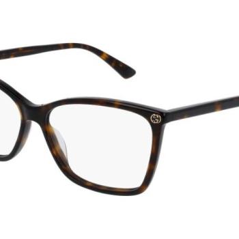 Gucci GG0025O 002 M (56) Havana Férfi Dioptriás szemüvegek kép