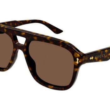 Gucci GG1263S 006 ONE SIZE (57) Havana Női Napszemüvegek kép