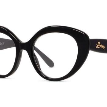 Loewe Curvy Black Cat Eye Eyeglasses ONE SIZE (52) Fekete Férfi Dioptriás szemüvegek kép