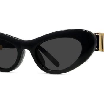 Loewe Slim Black Oval Sunglasses ONE SIZE (52) Fekete Férfi Napszemüvegek kép