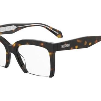 Moschino MOS654 086 ONE SIZE (52) Havana Férfi Dioptriás szemüvegek kép